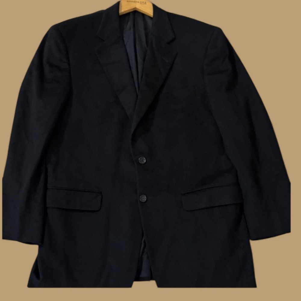 Burberry Black‎ 100% Cashmere Classic Sport Jacket Blazer Size 40R